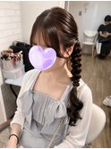 サイド編みおろし