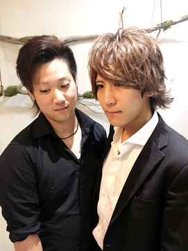 ヘアセットサロンエッジ(Edge) お店の後輩君を連れてヘアセット