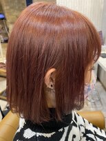 ヘアーサロン キー(Key) ブリーチ1回で透明感エドルピンク♪似合わせミディアムボブ