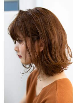 アコロン 吉祥寺(acoron.) 小顔カット×ボブルフ×イルミナカラー×ピンクベージュ×吉祥寺