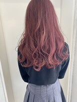 ヘアーデザイン シュシュ(hair design Chou Chou by Yone)&nbsp;ピンクベージュ×ロング♪