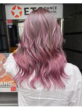 クラルス バイ アルティナ 溝の口店(Clarus by artina) ショッキングパープル×こなれヘア×ハイトーンカラー