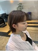 切りっぱなしあごラインボブ