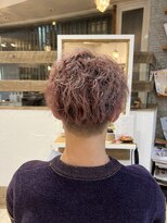 センスヘア(SENSE Hair) ピンクベージュ×ツイストスパイラルパーマ