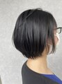 リトル 錦糸町(little) 縮毛矯正×ショートボブ。丸みを残したシルエットが人気!錦糸町