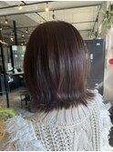 お上品ブラウン/切りっぱなし風BOB