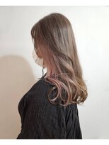 ツムグ 代官山 中目黒(TUMUGU)&nbsp;斜めバングシルキーベージュグレージュカラー30代40代50代