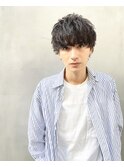 aRietta銀座*緩め無造作パーマ×重めマッシュウルフ