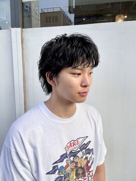 ブリックバイブレイス 千葉 千葉中央(brick by brace) ショートウルフ×ニュアンスパーマ