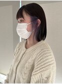 福井 大和田 インナーカラー ペールラベンダー 10代 20代