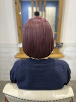 ヘアーアンドメイクランプ(Hair & make Lamp) [サロンスタイル] ボブに似合うピンクカラー！