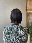 くびれボブ/ショートボブ/似合わせカット/透明感カラー