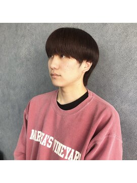 クレオ 福大通り店(CREO) レッドカラー×マッシュウルフ