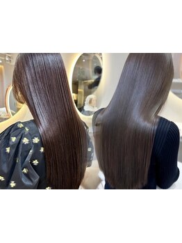 [究極の縮毛矯正+カット+トリートメント\19800]クセにピンポイントでアタック［四日市/髪質改善/縮毛矯正］