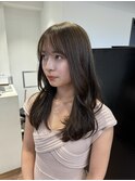 レイヤーボブ ミディアムレイヤー オリーブベージュ