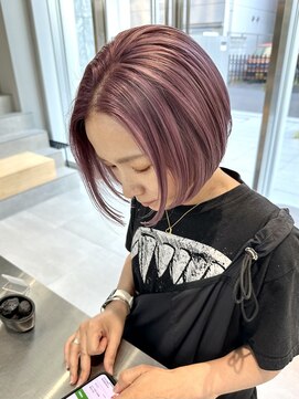 カケル(×.) ファンシーピンク/ハイトーンボブ/インナーレイヤー