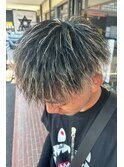 ホワイトメッシュ＋ツイスト＋カット