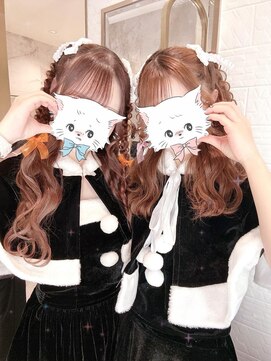 ヘア サロン クラン ソア 心斎橋店(hair salon clan soar) 編みおろしハーフツイン【クランソア】ヘアメ/ヘアセット