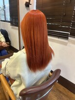 アソビ(asobi) 【asobi】ロング×オレンジカラー