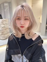 ロンドメリア 天神大名店(Lond Melia) イメチェンヘアスタイル美髪のススメワイドバングブルーブラック