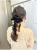 long  hair arrange