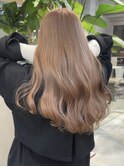 ミルクティーベージュハイトーンカラーダブルカラーレイヤー韓国