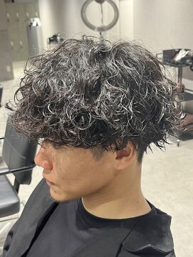 テクト バイアッシュ 吉祥寺店(Tect by Ash) 刈り上げツーブロック重めマッシュ無造作波巻きパーマ