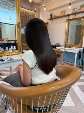 ロンドアベニール 北千住(Lond avenir) 暗めカラー/ボブ顔周り/前髪/レイヤー/髪質改善/縮毛矯正/北千住