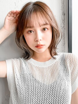 アグノス 青山(Agnos) 結べるボブセミディデジタルパーマこなれヘア20代30代40代◎