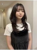 トップがふんわり♪韓国ハッシュカットレイヤー