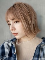 ギークス(GEEKS)&nbsp;【GEEKS渋谷】レイヤーボブ/ミルクティー/くびれボブ/ハイトーン