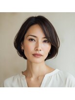 e.m.a プレミアムビューティーサロン 栄駅店(e.m.a PREMIUM BEAUTY SALON) ボブ/イメチェン/外ハネボブ/美髪/ワイドバング/髪型