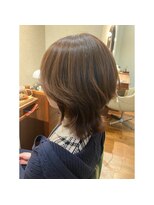 エルサフィロ キタハマ(el zafiro kitahama)&nbsp;30×40×50代×ショートウルフ×ライラックカラー×ツヤ感UP