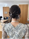 ... medium hair の ゆるっとツインarrange ...