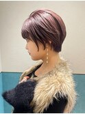 ハンサムショート/丸みショートボブ/20代30代40代50代/顔周り