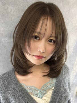 ジゼル(GiseL) 顔まわりレイヤー ブラウンベージュ
