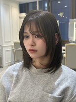 ニューヨークニューヨーク なんば道頓堀店(NYNY)&nbsp;顔まわりレイヤー×透明感ダークグレージュ