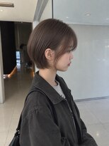 ゴットフロー(GOTTO FLOW) 耳にかけても可愛い!大人ショートボブ×グレージュカラー