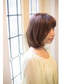 前上がりボブスタイル