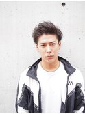 【アップバング】ツーブロック×ルーズオールバックショート