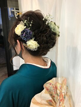 美容室 舞 着付　アップ