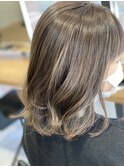 ラフ巻き ラベンダーカラー ニュアンスヘア
