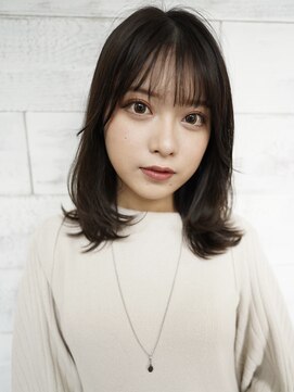 エル 横浜(eL) 【eL 横浜】シースルー　ひし形　ワンカール　ミディ　(大島)