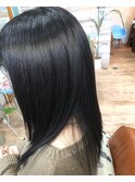 超絶ツヤ髪ネイビーグレー