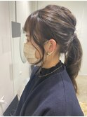 簡単一つ結びアレンジ^ ^