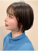 大人可愛い×ナチュラルミニボブ