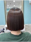 美髪矯正でつくるタッセルボブ