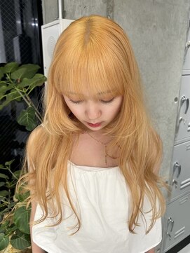 ソル ジングウマエ(SOL JINGUMAE) ミルクティーベージュローライトインナーカラーハイライト