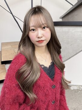 ミリ(mm) レイヤーカット オリーブベージュ カラー 韓国 髪質改善 仙台