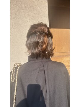 ダム(DaM) 成人式ヘア/卒業式ヘア/ハーフアップ/金箔